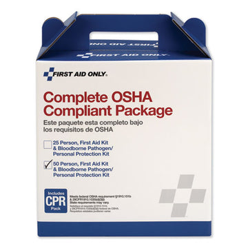 First Aid Only™ First Aid Kit For 50 People, 229 Pieces, Ansi-osha Compliant, Plastic Case freeshipping - TVN Wholesale